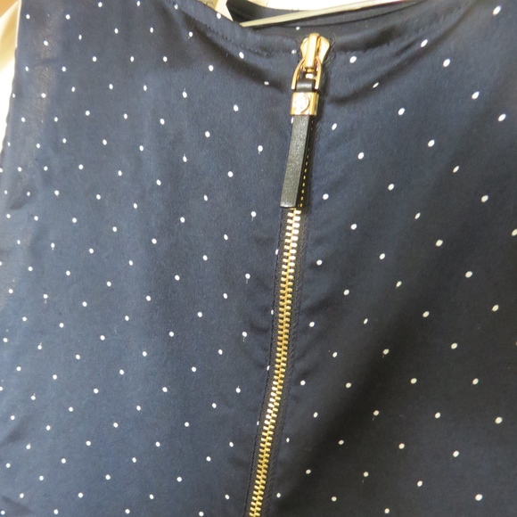 SOLD Ann Taylor Navy Polka Dot Tank - Picture 3 of 4